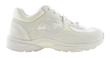 Chanel Suede Trainer White - Lightly Worn