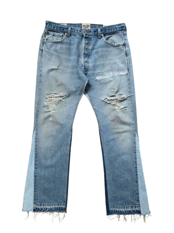 Gallery Dept. LA Flare Jeans Stonewashed Indigo/White - Lightly Worn