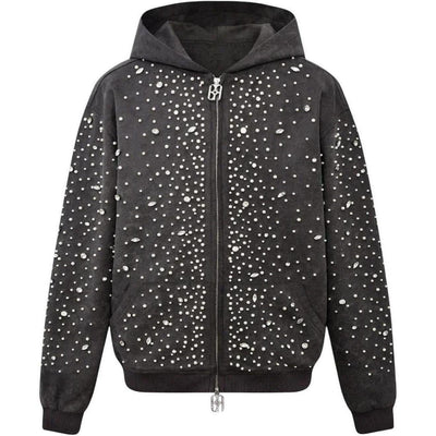Birth of Royal Child Cashew Blossom Zipper Hoodie "Grey"
