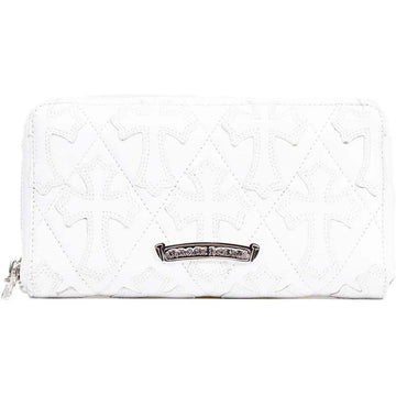 Chrome Hearts Cross Long Wallet White - Lightly Worn
