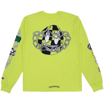 Chrome Hearts Matty Boy Link L/S T-shirt Lime Green - Lightly Worn