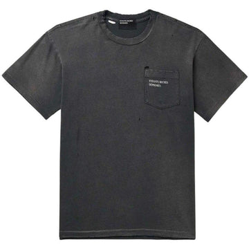 ERD Thrashed Classic Logo Pocket Tee "Grey" - Lightly Worn