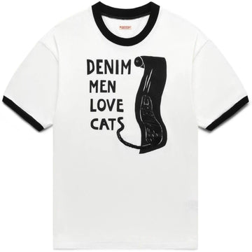 Kapital Cat Tee "White/Black"