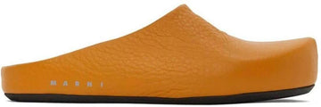 Marni Slides "Orange Leather" - Lightly Worn
