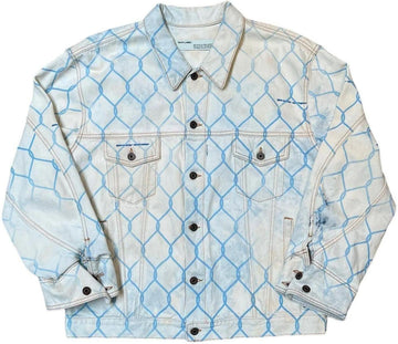 Off-White Chain Link Denim Jacket "White/Blue"