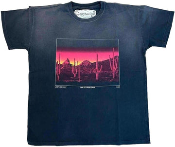 One Of These Days Burning Landscape Tee "Black"
