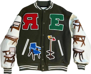 Readymade Patch Detail Bomber Jacket "Green" (Pre-Owned)