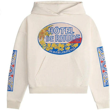 Rhude Hotel Hoodie "Cream"