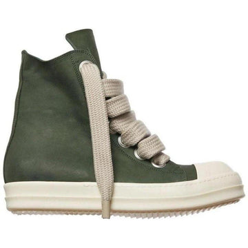 Rick Owens Jumbo Lace High "Green" - Lightly Worn