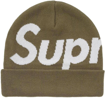 Supreme Big Logo Beanie (FW24) Olive