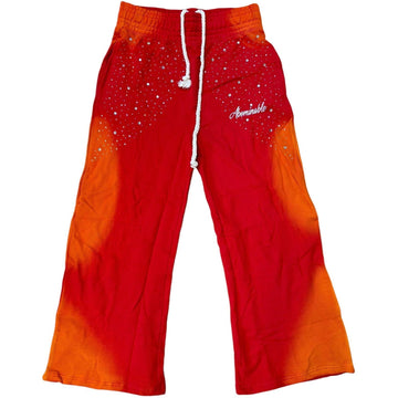 Abominable Crystal Sweatpants "Red/Orange"
