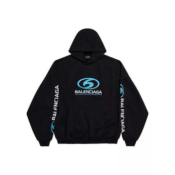 Balenciaga Surfer Logo Hoodie Black