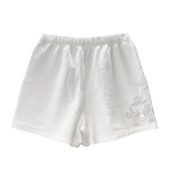 Chrome Hearts Patched Sweatshorts "White" - Lightly Worn
