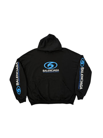 Balenciaga Black Surf Hoodie - Lightly Worn