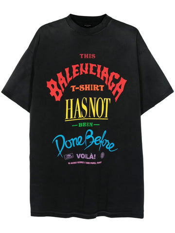 Balenciaga Not Been Done Before Tee Washed Black - Like New