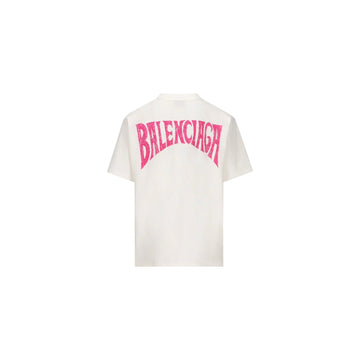 Balenciaga Paris Marker Tee White - Lightly Worn
