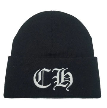 Chrome Hearts Embroidered CH Logo Beanie "Black" - Lightly Worn