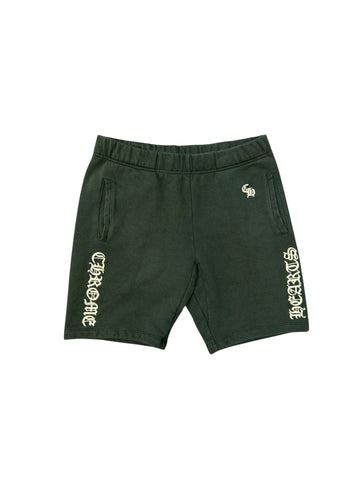 Chrome Hearts Green Embroidered Shorts - Lightly Worn