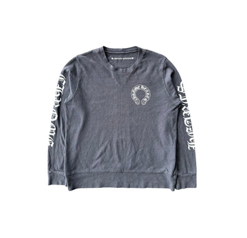 Chrome Hearts Horse Shoe Sweatshirt Grey - Lightly Worn
