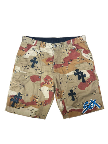 Chrome Hearts Matty Boy Sex Records Desert Camo Shorts - Lightly Worn
