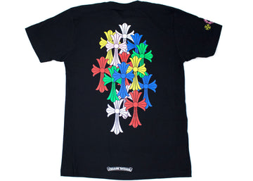 Chrome Hearts Multi Color Cross Cemetery T-shirt Black - Lightly Worn