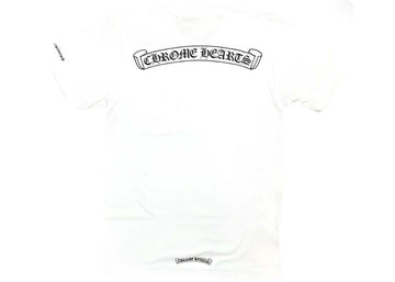 Chrome Hearts Scroll Logo Pocket T-shirt White - Lightly Worn