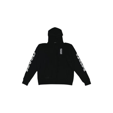 Chrome Hearts Vertical Letters Logo Hoodie "Black"