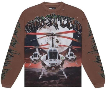 Godspeed Airstrike Longsleeve Tee "Brown"
