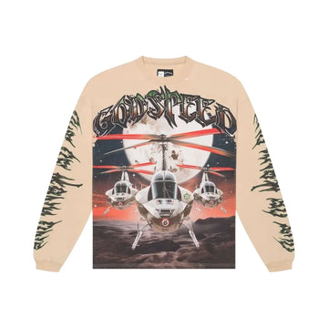 Godspeed Airstrike Longsleeve Tee "Cream"