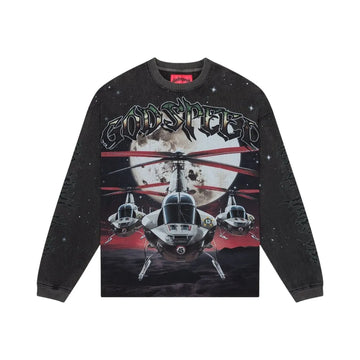 Godspeed Airstrike Longsleeve Tee "Washed Black"
