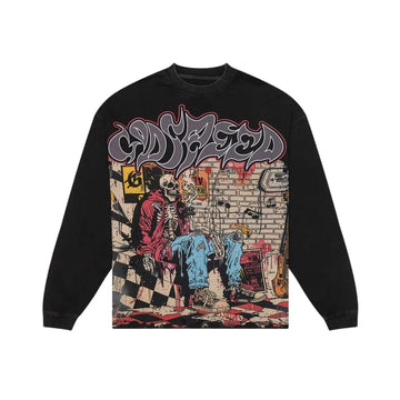 Godspeed Stoner Longsleeve Tee "Washed Black"