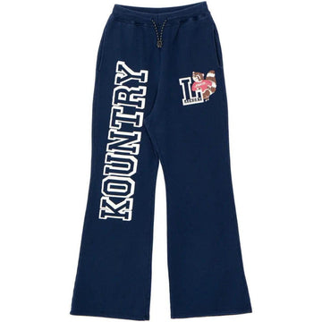 Kapital Kountry Flare Laundry Sweatpants "Navy" - Lightly Worn