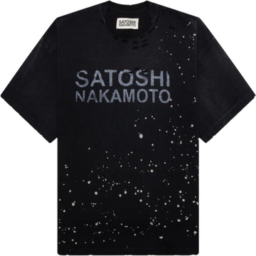 Satoshi Nakamoto Destroyed Tee "Black"