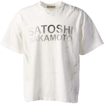 Satoshi Nakamoto Destroyed Tee "White"