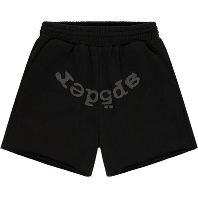 Sp5der OG Web V2 Phantom Sweatshort Black