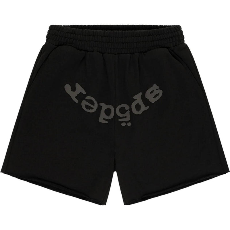 Sp5der OG Web V2 Phantom Sweatshort Black