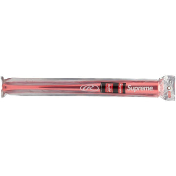 Supreme Rawlings Chrome Maple Wood Baseball Bat Red