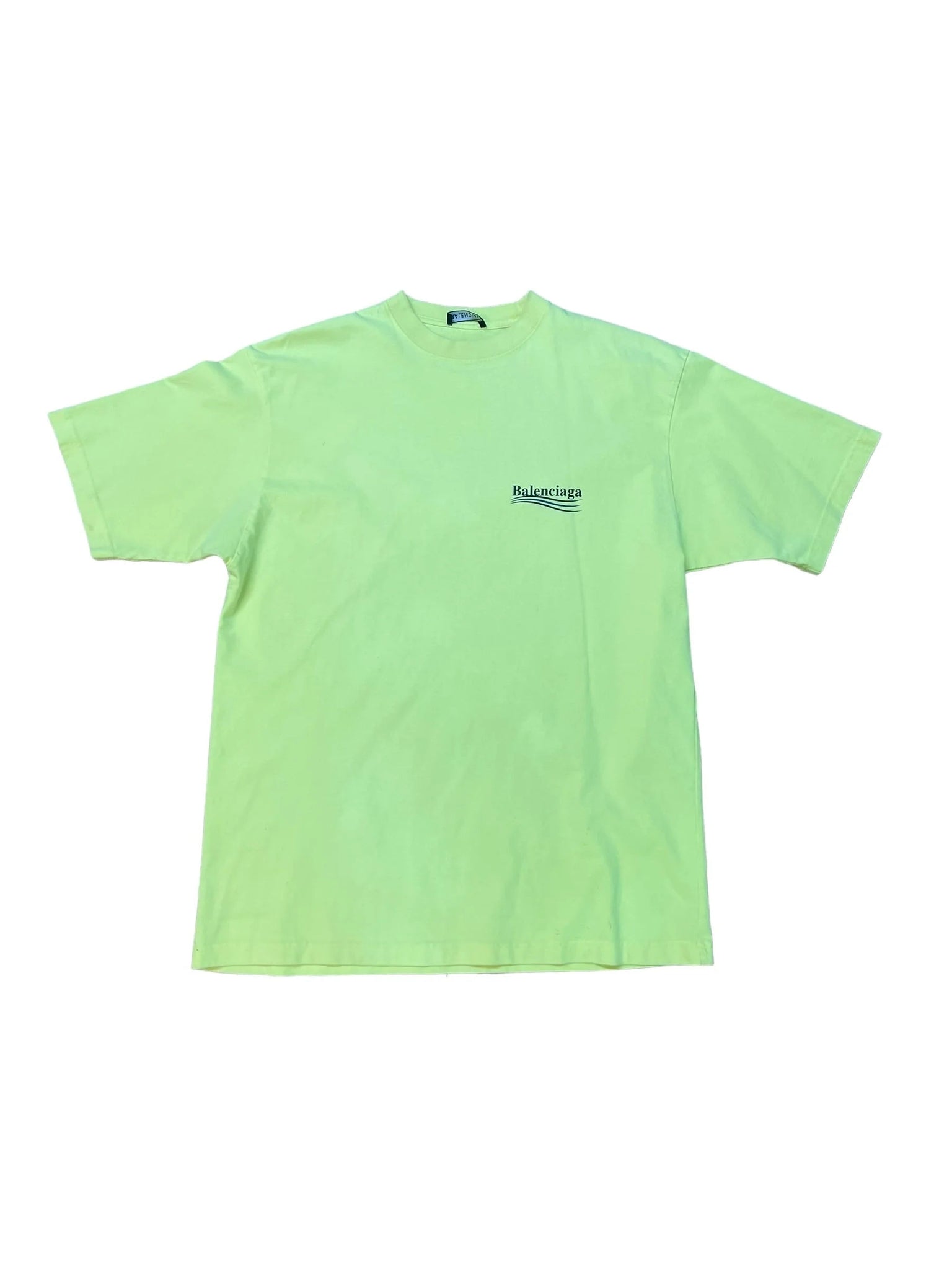 Balenciaga Campaign Logo Tee "Neon"