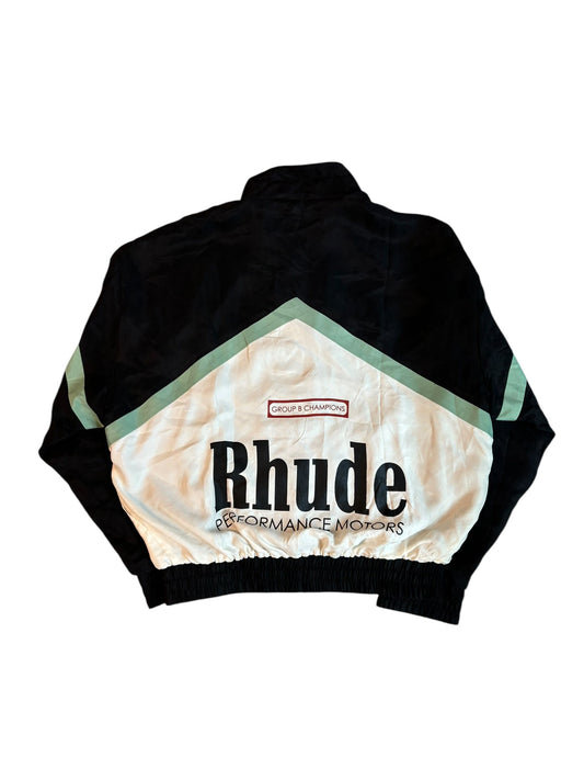 Rhude Track Jacket "Black/Green"