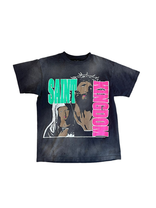 Saint Michael Tour Tee "Washed Black"