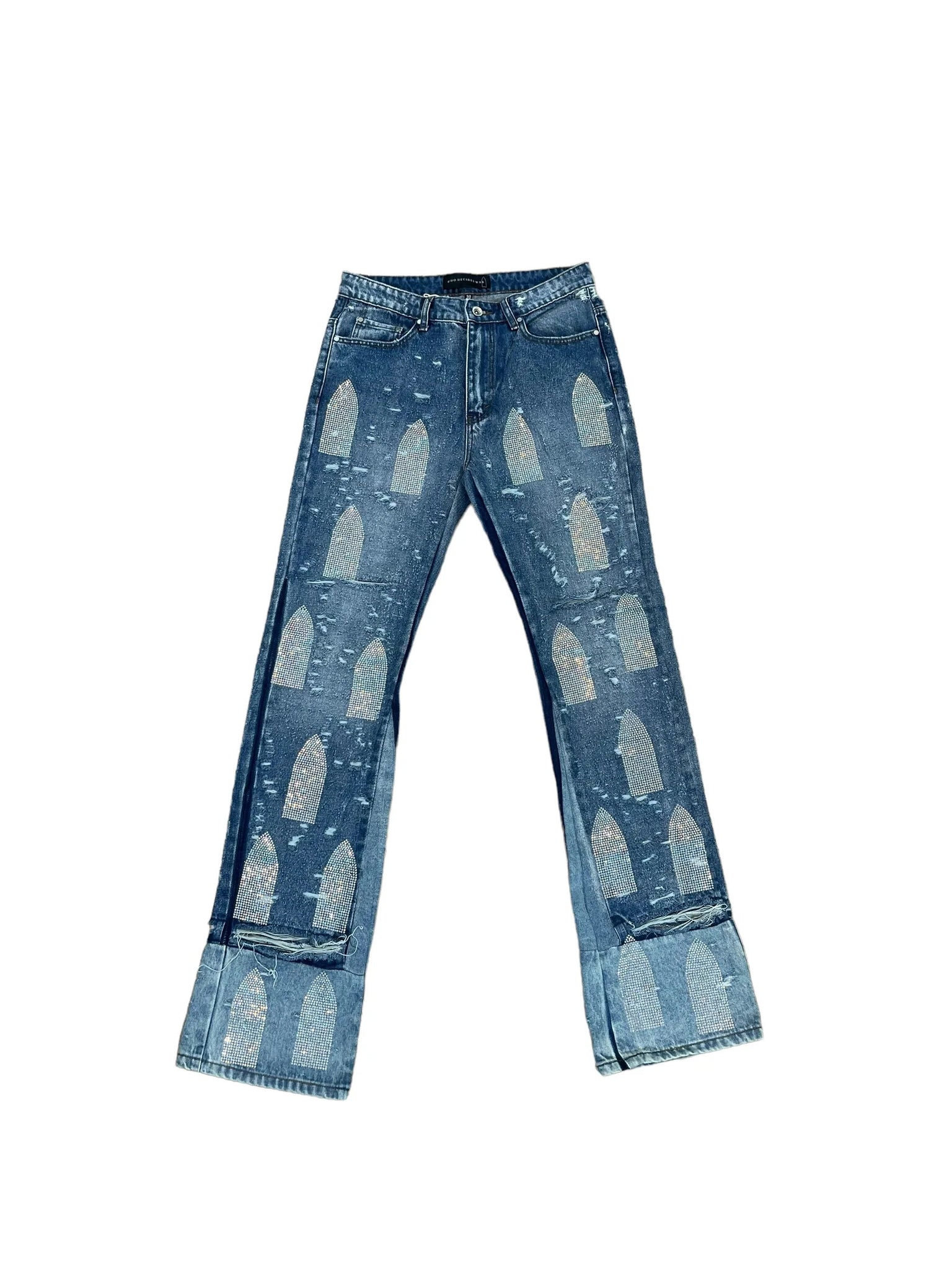 Who Decides War Rhinestone jeans "Lightwash"