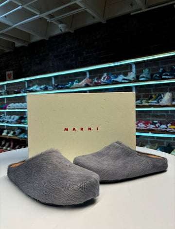 Marni Fussbet Slide "Grey"