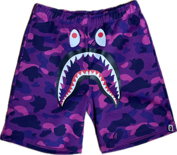 Bape Shark Sweatshorts "Purple"