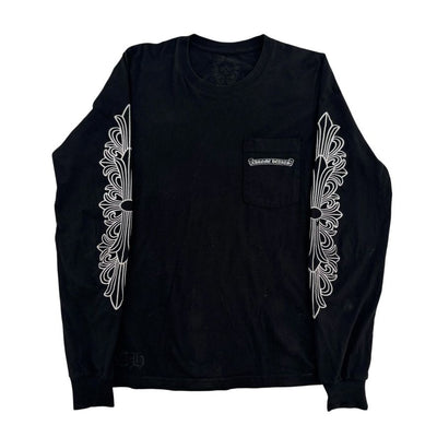 Chrome Hearts pocket Eye chart Longsleeve Black - Lightly Worn