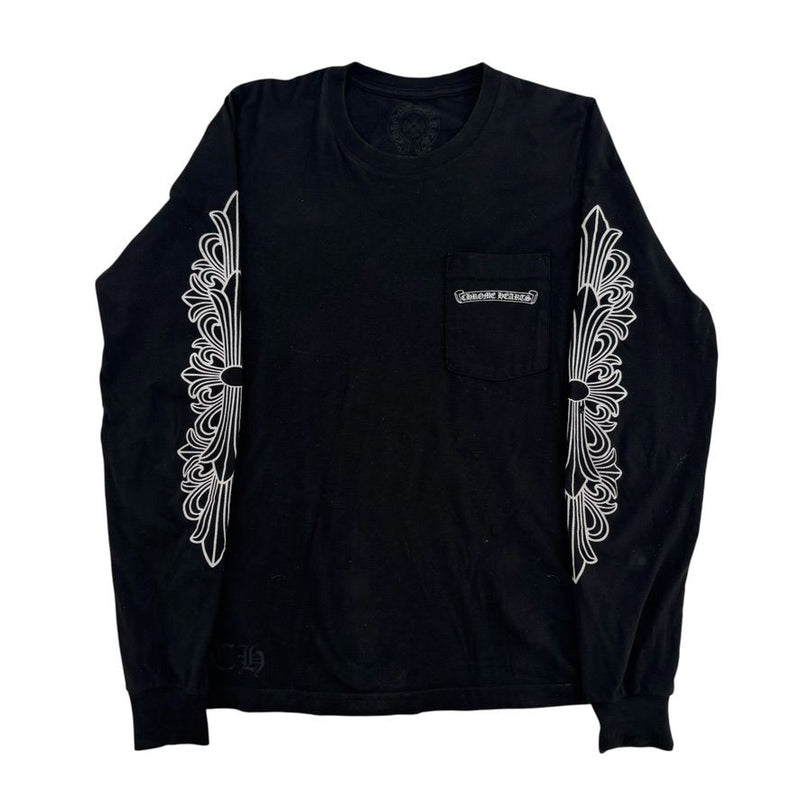 Chrome Hearts pocket Eye chart Longsleeve Black - Lightly Worn