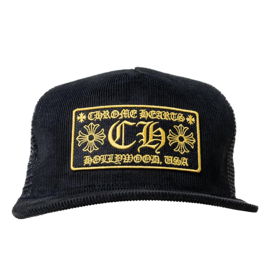 Chrome Hearts Corduroy Trucker 'Black/Yellow' - Lightly Worn
