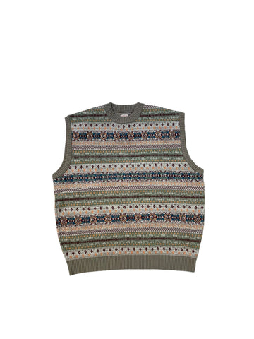 Kapital Bone Sweater Vest "Orange"