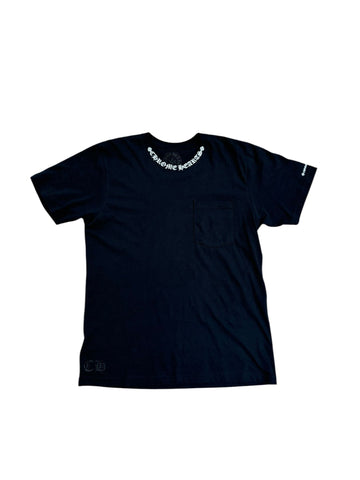 Chrome Hearts Neck Letters Tee "Black"