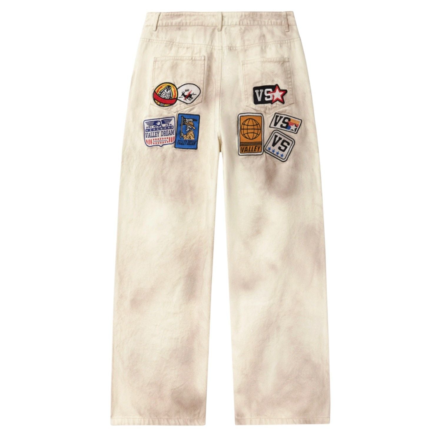 Vale Cream Painter Carpenter Pants