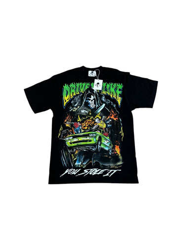 Warren Lotas Hellcat Gatekeeper Tee "Black/Green"